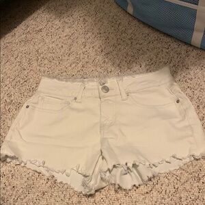 White Denim Women Shorts